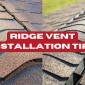 ridge vent install 85x85
