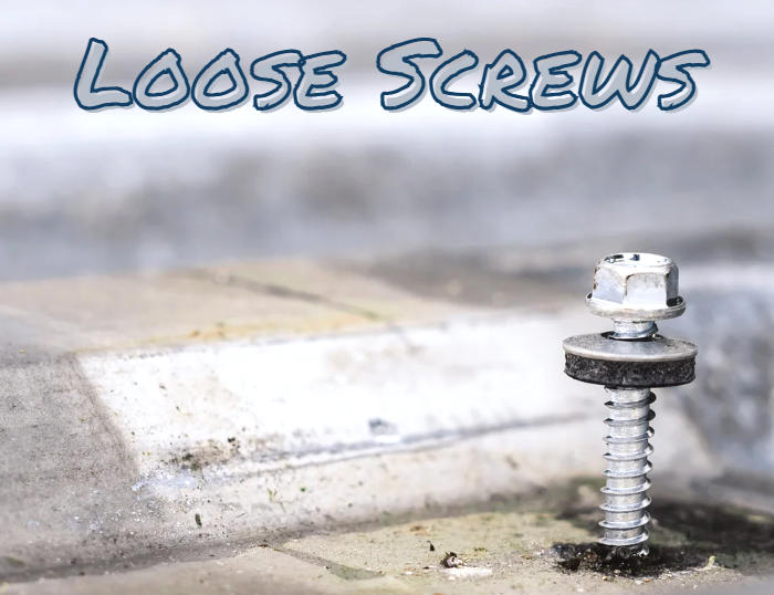 loose screws metal roof repair