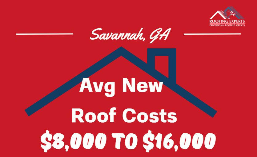 average new roof cost in savannah
