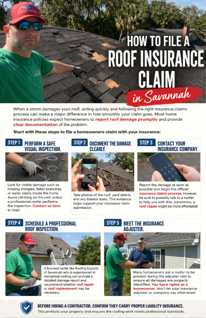 How to File a Roof Insurance Claim in Savannah